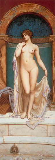 John William Godward Venus at the Bath China oil painting art